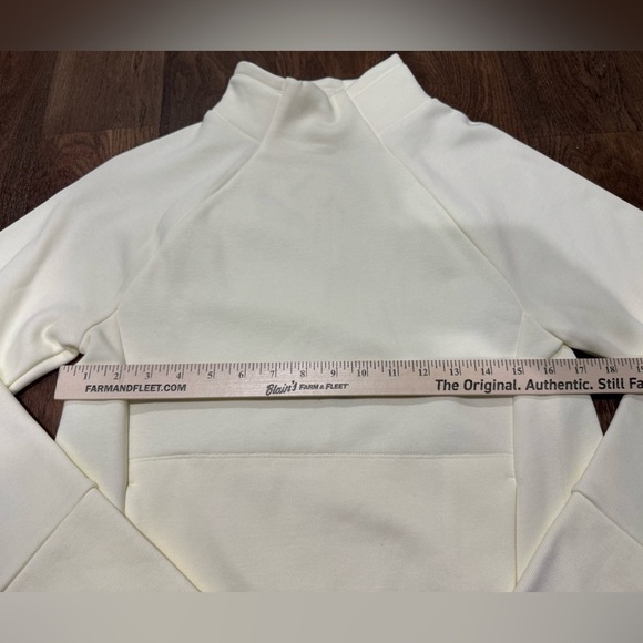 Fabletics Zaylee Funnel Neck Long Sleeve Tunic Sweatshirt Pullover Ivory Size XS - Picture 3 of 10